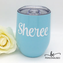 Load image into Gallery viewer, Plain Coffee/Wine Insulated Tumbler - Baby Blue
