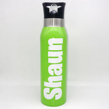 Load image into Gallery viewer, Lime Green 500ml Double Wall Stainless Steel Bottle