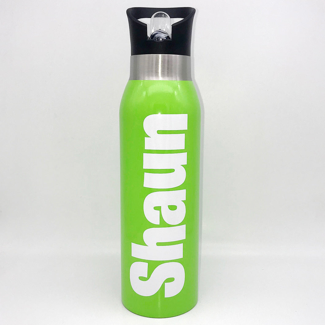 Lime Green 500ml Double Wall Stainless Steel Bottle