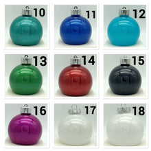 Load image into Gallery viewer, Personalised Christmas Glitter Baubles