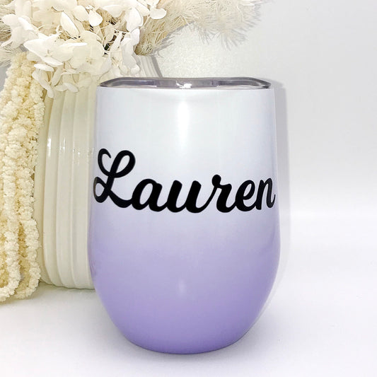 Ombré Coffee/Wine Insulated Tumbler - Purple