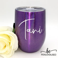 Load image into Gallery viewer, Shimmer Coffee/Wine Insulated Tumbler - Purple