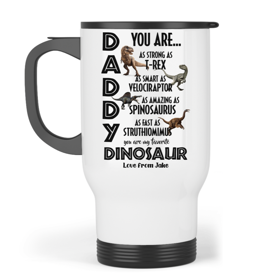 Daddy You Are My Favourite Dinosaur Travel Mug