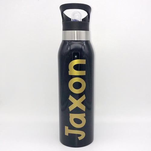 Black 500ml Double Wall Stainless Steel Bottle