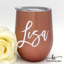 Load image into Gallery viewer, Plain Coffee/Wine Insulated Tumbler - Rose Gold