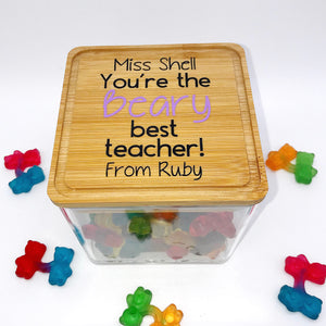Teacher Gift - Medium Lolly Jar