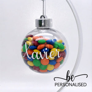 Personalised Christmas Clear Bauble