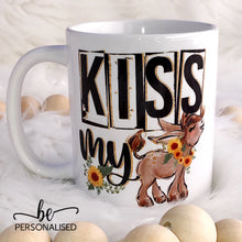 Load image into Gallery viewer, “Kiss My” Donkey Ceramic Mug