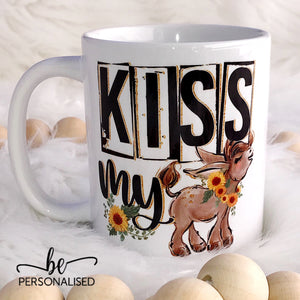 “Kiss My” Donkey Ceramic Mug