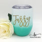 Ombré Coffee/Wine Insulated Tumbler - Mint