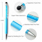 Teal Personalised Crystal Ball Point Pen