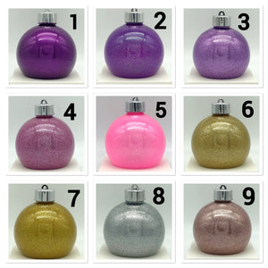 Fur Baby Christmas Glitter Baubles