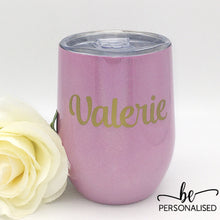 Load image into Gallery viewer, Shimmer Coffee/Wine Insulated Tumbler - Pink