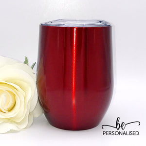 Plain Coffee/Wine Insulated Tumbler - Red