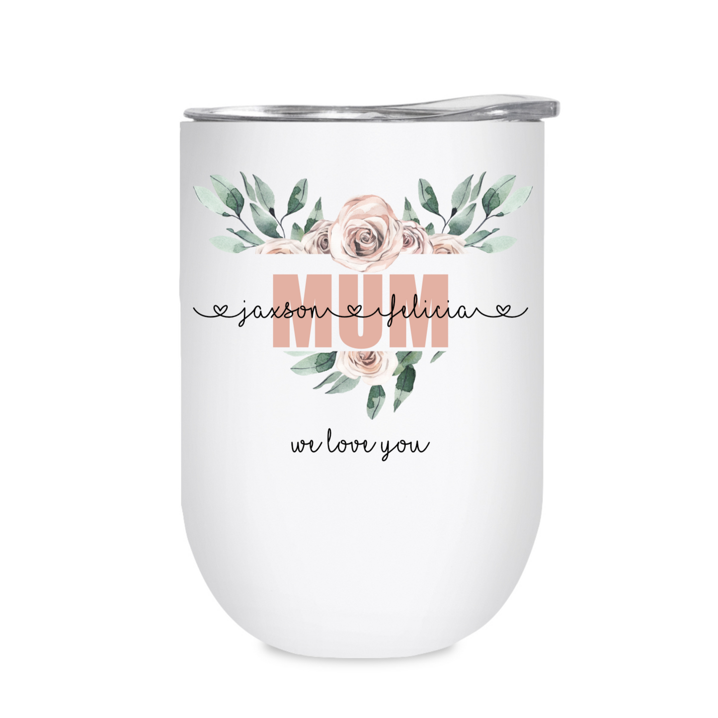 Personalised Floral Heart - Mum, Grandmother