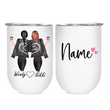 Load image into Gallery viewer, Best Friend / Sister Tumbler - Personalised with name + hearts